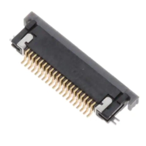 SFV20R-3STBE1HLF Amphenol 0.50mm Flex Connector, SFV-R Series, 20 Position, Bottom Side Contact, Side Entry Surface Mount ZIF Connector, Halogen Free, Lead Free with Cable-Lock, Gold Flash.