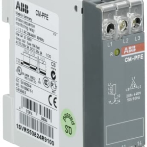 1SVR550824R9100 ABB - CM-PFE CM-PFE Phase sequence monitoring relay 1c/o, L1-L2-L3=208-440VAC