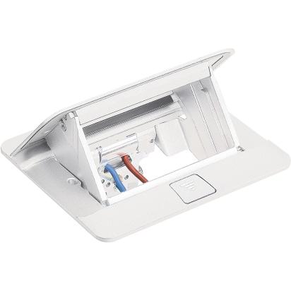 150647NW BTicino POPUP concealed turret 4 modules livinglight, matix. Flush-mounted turret for floating floors with KIT 150640NK or floor-mounted with special flush-mounted box with KIT 150640NL. White finish