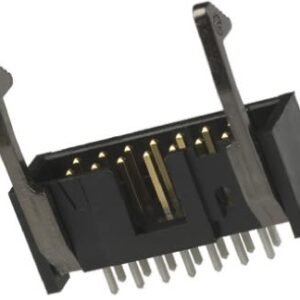 2-1761608-1 TE Connectivity Ribbon Cable Connectors, Wire-to-Board, 6 Position, 2.54 mm [.1 in] Centerline, Vertical, Through Hole - Solder, 2 Row, Plug, Low Profile Alias: IDC LOW PRO HDR 6P VERT SHT LA