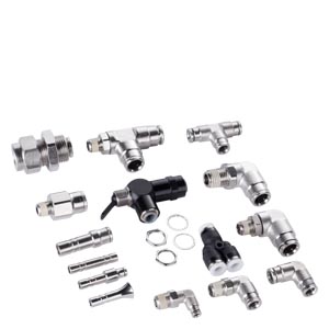 US2:2020155-001 Siemens Fitting kit fitting kit 1291006-049 - connector, 3/8'' T x 1/8'' MP, push-in 1291009-045 - elbow, 1/4Tx1/8MP, push-in 1291009-046 - Elbow, 3/8'' T x 1/8'' MP, push-in 1291009-047 - Elbow, 1/8 T x 1/8 MP, push-in 1291009-048 - Elbow, 3/8'' T x 1/4'' MP, push-in 1291015-005 - Plug, 1/4 od 1291016-022 - reducer, 1/8 T x 1/4 stem, push-in 1291016-023 - reducer, 1/4'' T x 3/8'' stem, push-in 1291018-044 - tee, 1/4 T, push-in 1291018-045 - tee run, 3/8'' T x 1/8'' MP, push-in 1291019-017 - union, double