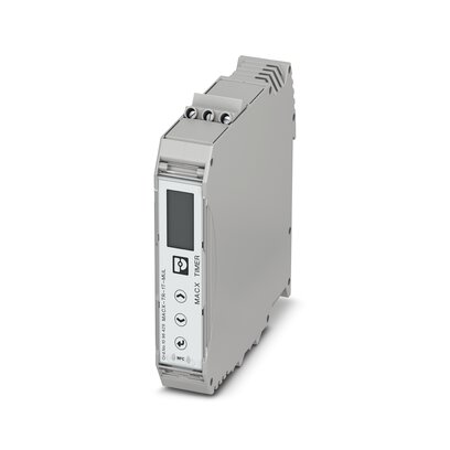 1096429 Phoenix Contact - MACX-TR-1T-MUL Multifunctional time relay, 24 V AC/DC ... 240 V AC/DC wide-range supply, with 13 functions, time range adjustable (10 ms ... 999 h:59 min), two configuration possibilities, password protection, supporting dry contacts, PNP and NPN proximity switch inputs, 2 PDTs, screw connection.