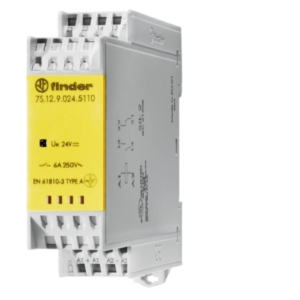 7S.32.9.012.5110 Finder Blockless relay with guided contacts Finder, SPDT, 12V dc coil, DIN rail