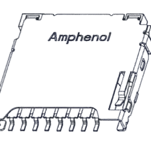 1140084168 Amphenol Micro SD card connector Amphenol ICC Female, 8-way, 1 row