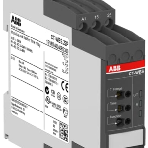 1SVR740040R3300 ABB - CT-WBS.22P CT-WBS.22P Time relay, impulse & flasher 2c/o, 24-48VDC, 24-240VAC