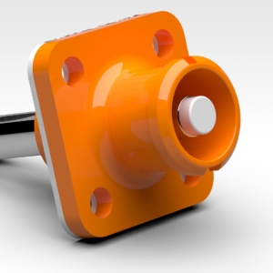 SLPIRCBPSO1 Amphenol Male Receptacle; 10.3 mm Radsok; 180° Coded