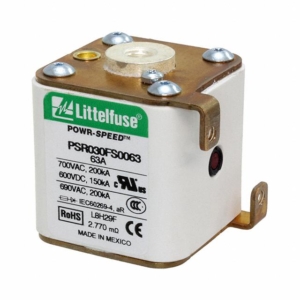 PSR030FS0063 Littelfuse Fuse: fuse; superfast; 63A; 690VAC; 600VDC; 43x43x49mm