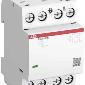 1SAE351111R0120 ABB - ESB63-20N-01 ESB63-20N-01 Installation Contactor (NO) 63 A - 2 NO - 0 NC - 24 V - Control Circuit 400 Hz