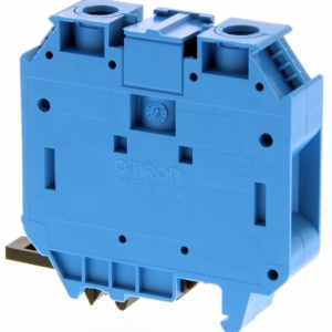 XW5T-S35-1.1-1BL Omron Omron DIN rail terminal block, Blue, Single level, 124 (IEC) A, 150 (UL) A