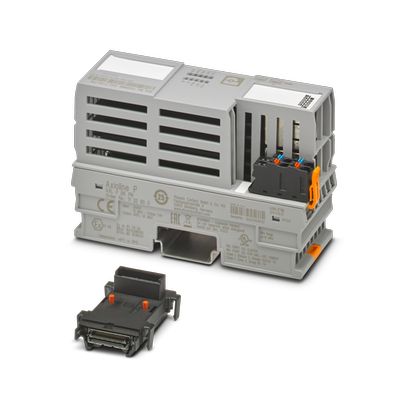 1132800 Phoenix Contact - AXL P BK PN Axioline P bus coupler for PROFINET. Connects to Axioline P I/O modules along the Axioline P local bus (includes power supply connector and bus base module).