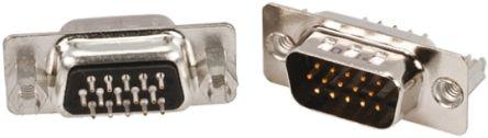 10090928-P264XLF Amphenol D-Sub High Density Board Mount Connectors, Input Output Connectors, 26-Way Male Straight, 200 Mating cycles