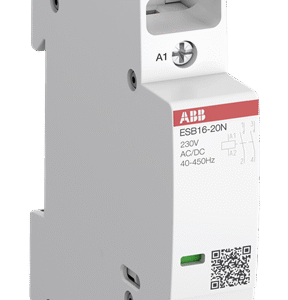 1SBE111111R0120 ABB - ESB16-20N-01 ESB16-20N-01 Installation Contactor (NO) 16 A - 2 NO - 0 NC - 24 V - Control Circuit DC