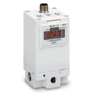 ITV1030-04F2BN3 SMC ITV1000, Electro-Pneumatic Regulator; Controls air pressure in proportion to an electric signal.; Available in MPa, kgf/cm², bar, PSI, and kPa units.; Pressure range of 0.005 to 0.9MPa.; Available port sizes 1/4 and 1/8.; Mounting bracket option.; Pressure Range: 3 (0.5 MPa); Power Supply Voltage: 0 (24 V DC); Input Signal: 0 (Current 4 to 20 mA [Sink Type]); Monitor Output: 4 [Analogue Output 4~20mA (Sink type/+COM type)]; Thread Type: F (G); Bracket: B (Flat Bracket); Cable Connector Type: N (Without Cable Connector); Pressure Display Unit: 3 (Bar); Options: None