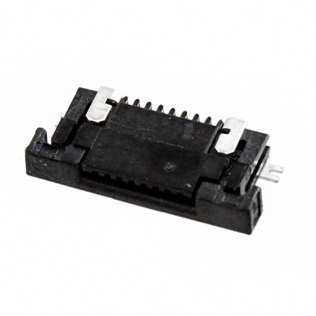 SFV8R-2STE1HLF Amphenol 0.50mm Flex Connector, SFV-R Series, 8 Position, Top Side Contact, Side Entry Surface Mount ZIF Connector, Halogen Free, Lead Free.