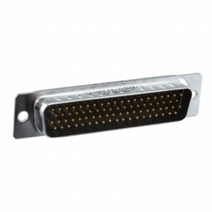 17EHD078PAA000 Amphenol D-Sub, Stamped Signal 3A, High Density, Straight Soldercup, 78 Pin, Flash Gold, Clear Hole Panel Mounting, Without Bracket, Without Boardlock