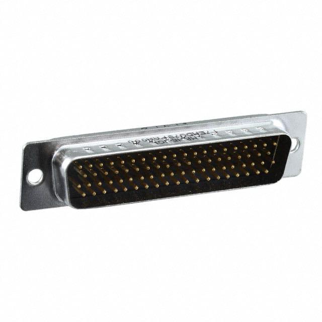 17EHD078PAA000 Amphenol D-Sub, Stamped Signal 3A, High Density, Straight Soldercup, 78 Pin, Flash Gold, Clear Hole Panel Mounting, Without Bracket, Without Boardlock