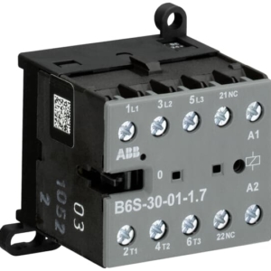 GJL1213001R7011 ABB - B6S-30-01-1.7-71 B6S-30-01-1.7-71 Mini Contactor 24 V DC - 3 NO - 0 NC - Screw Terminals