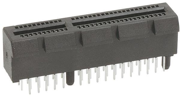10018783-11111TLF Amphenol PCI Express GEN 3 Card Edge, Storage and Server Connector, Vertical, Through Hole, x4, 64 Positions, 1.00mm (0.039in) Pitch