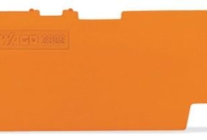 2002-1892 Wago End and intermediate plate 1 mm thick orange
