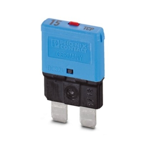 0700015 Phoenix Contact - TCP 15/DC32V Thermal device circuit breaker, number of positions: 1, nominal current: 15 A, nom. voltage: 32 V, fuse type: Slow-blow, fuse type: Automatic device, mounting type: on base element, Color: blue