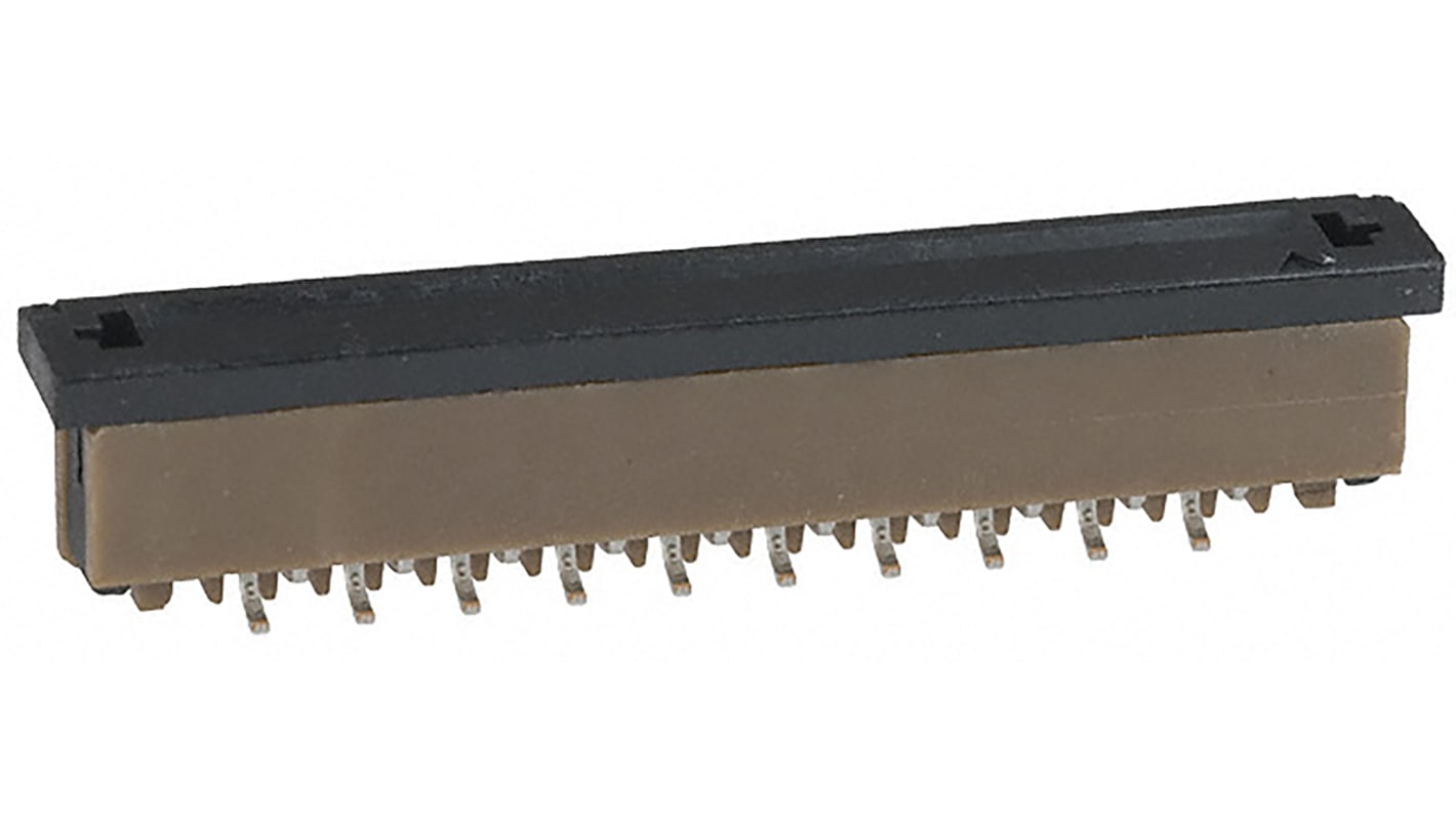 SFW20S-2STE1LF Amphenol Amphenol Communications Solutions FPC Connector, 20 Way , 1 Row , 1mm Pitch, Female, ZIF Top Contact,