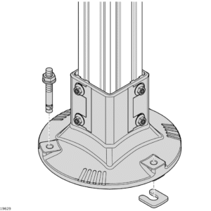 3842526560 Bosch Rexroth Floor dowel length 80