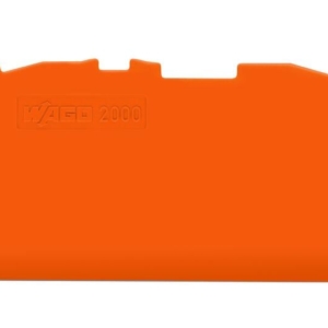 2000-1492 Wago End and intermediate plate 07 mm thick orange
