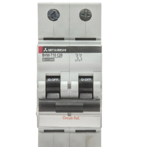 BHW-T10 2P Type D 16A Mitsubishi MCB 2-pole, Rated current 16A, Operating characteristic D