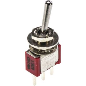 3-1825137-7 TE Connectivity Toggle Switches, Single Pole - Double Throw Configuration (Pole-Throw), 1/4-40, Sealed, Copper, Silver, Alcoswitch Gemini A Series Alias: A105SYCQ04A105SYCQ04