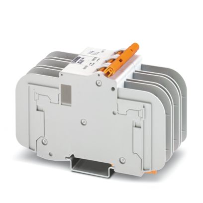 2907552 Phoenix Contact - TMC 83B 16A Thermomagnetic device circuit breaker, number of positions: 3, cross section: 1 mm2- 35 mm2, AWG: 18 - 2, mounting type: DIN rail: 35 mm