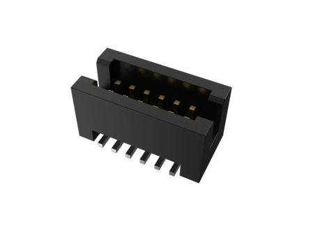 20021221-00020C1LF Amphenol Wire to Board connector, Shrouded vertical header, Surface Mount, Double Row, 20 Positions, 1.27mm (0.500in) Pitch.
