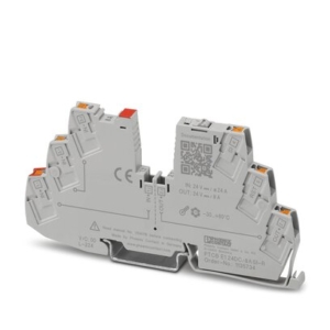 1135734 Phoenix Contact - PTCB E1 24DC/8A SI-R 1-channel, electronic fuse for protecting 24 V loads. Easy potential distribution with terminal blocks from the CLIPLINE complete system. With status output, reset input, and electronic interlock. For installation on DIN rails.
