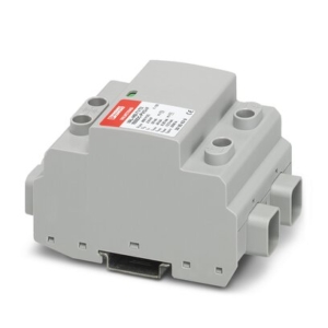 2905639 Phoenix Contact - VAL-MB-T1/T2 1000DC-PV/2+V Lightning current arrester/surge protective device for 2-pos. isolated and grounded 1,000 V DC PV systems, for DIN rail mounting, temperature-monitored protective elements, status message on the module.