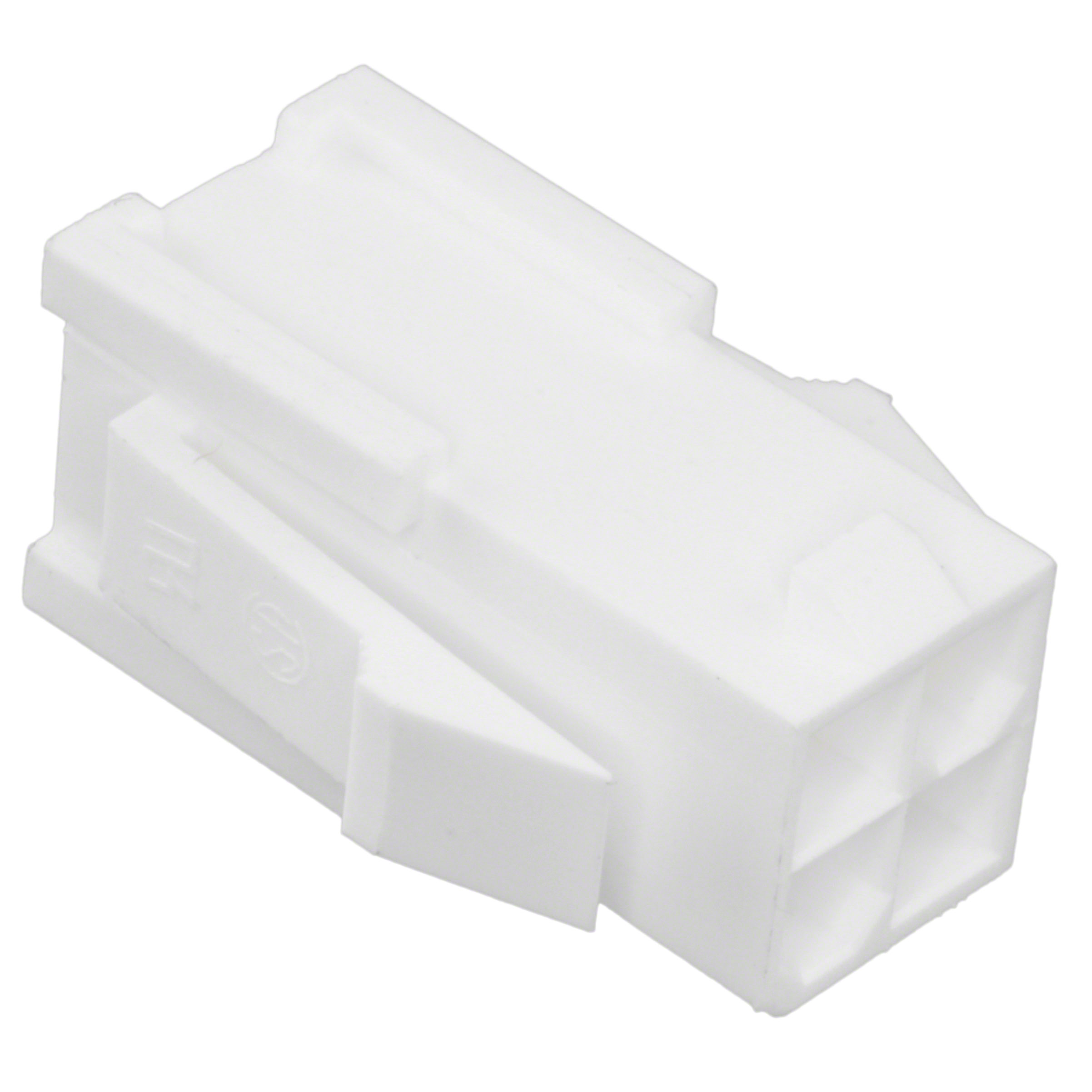 10127816-04LF Amphenol Pwr 4.2, Dual Row, Plug Housing with panel mounting ears, 4 Positions, Natural Color, GW Compatible Nylon66.