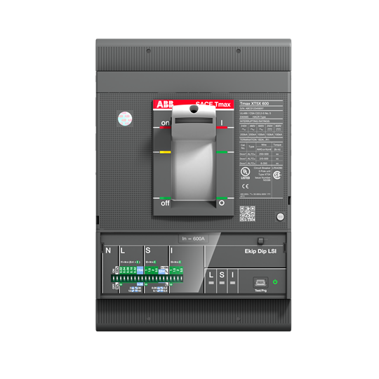 1SDA102487R1 ABB - XT5S 400 Ekip Dip LS/I 400 3p FF UL/CSA CIRCUIT BREAKER TMAX XT5S 400 UL/CSA FIXED THREE-POLE WITH FRONT TERMINALS AND SOLID-STATE RELEASE IN AC EKIP DIP LS/I R 400
