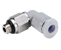 M02470405 Norgren Norgren Angled swivel fitting M02470405 External thread: M5 Pipe Ø: 4 mm 1 pc.