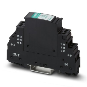 2882828 Phoenix Contact - PT 2-TELE Surge protective device, consisting of plug and base element, for protecting a double wire from analog and digital telecommunications interfaces (VDSL up to 50 Mbps, on short paths (< 300 m) up to 100 Mbps).