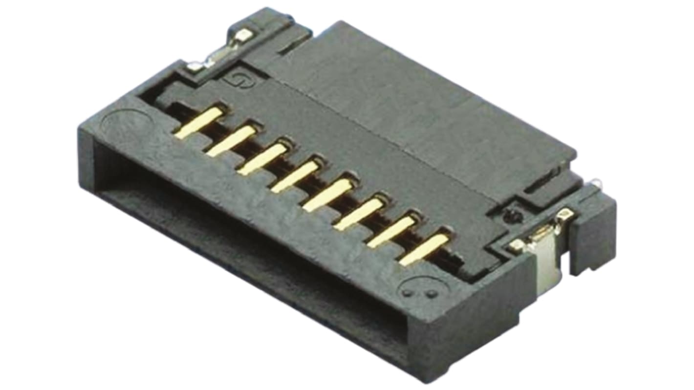 59453-081110EDHLF Amphenol Amphenol Communications Solutions FPC Connector, 8 Way , 1 Row , 05mm Pitch, Male, ZIF Bottom Contact,
