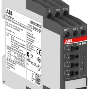 1SVR730840R0700 ABB - CM-SRS.M2S CM-SRS.M2S Current monitoring relay 2c/o,B-C=0.3-15A RMS, 24-240VAC/DC
