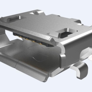 10118194-0001LF Amphenol Micro USB, Input Output Connectors, B TYPE RECEPTACLE with flange