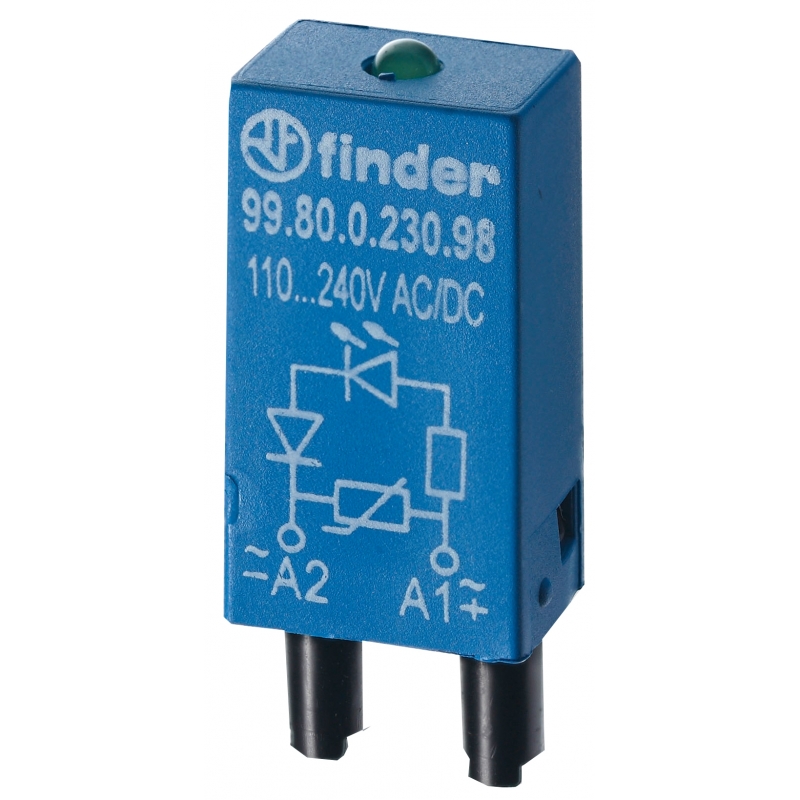 99.80.0.230.98 Finder RC circuit 99.80.0.230.98, for use with female connector 84.84.2, female connector 94.54.1, female connector