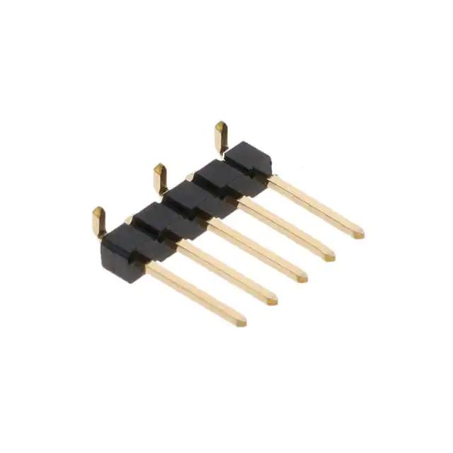 10129380-905002BLF Amphenol Board to Board connector, Unshrouded Vertical Header, Surface Mount, Single Row, 5 Positions, 2.54 mm (0.100in) Pitch.
