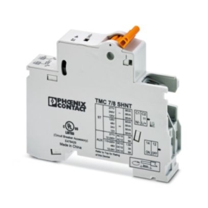 2908222 Phoenix Contact - TMC 7/8 24VDC SHNT Thermomagnetic device circuit breaker, number of positions: 1, connection method: Screw, cross section: 1 mm2- 35 mm2, AWG: 18 - 2, mounting type: Snaps on to side of circuit breaker