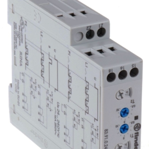 83.91.0.240.0000 Finder Timer Relay Finder, range 0.05-10 h, 0.05-10 min, 0.05-10 d, 0.05-10s, 1 pole, SPDT, DIN Rail