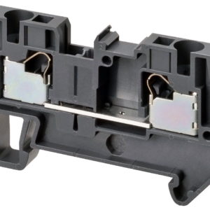 XW5T-P4.0-1.1-1 Omron Omron fuse-free DIN rail terminal, Gray, Single level, 30 (UL) A, 32 (IEC) A