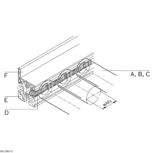 3842535683 Bosch Rexroth EcoFlow roller carrier