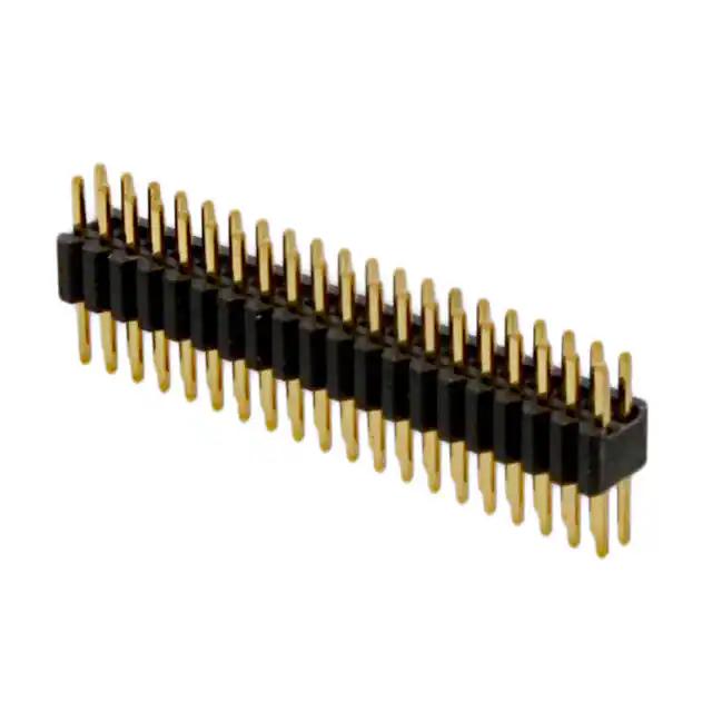 20021111-00040T4LF Amphenol Board to Board connector, Unshrouded Vertical Header, Through Hole, Double Row, 40 Positions, 1.27mm (0.050in) pitch.