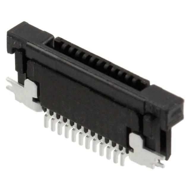 SFV12R-2STE1HLF Amphenol 0.50mm Flex Connector, SFV-R Series, 12 Position, Top Side Contact, Side Entry Surface Mount ZIF Connector, Halogen Free, Lead Free.
